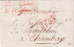 France Marque Postale - Paris Police Générale / De L'Empire - Sans Texte - 1701-1800: Vorläufer XVIII