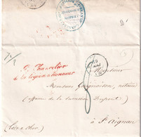 France Marque Postale - Paris Gd Chancelier / De La Légion D'honneur - 1841 - 1801-1848: Précurseurs XIX