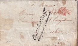 France Marque Postale - Paris Cons - D'Etat Dir.Gale / Enregist. Et Domaines - 1823 - 1801-1848: Vorläufer XIX