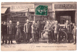 9510 - Paris ( 12e ) - Rue Du Fbg Saint-Antoine -  Fourgon-Automobile Des Sapeurs-pompiers - Gondry éd. à Paris - - Firemen