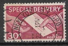 United States 1957. Scott #E21 (U) Special Delivery Letter, Hand To Hand  *Complete Issue* - Special Delivery, Registration & Certified