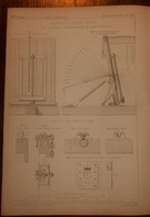 Plan De Barrages à Hausses Mobiles.1866. - Travaux Publics