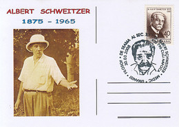 FAMOUS PEOPLE, ALBERT SCHWEITZER, SPECIAL POSTCARD, 2005, ROMANIA - Albert Schweitzer