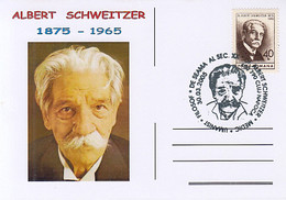 FAMOUS PEOPLE, ALBERT SCHWEITZER, SPECIAL POSTCARD, 2005, ROMANIA - Albert Schweitzer