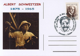 FAMOUS PEOPLE, ALBERT SCHWEITZER, SPECIAL POSTCARD, 2005, ROMANIA - Albert Schweitzer