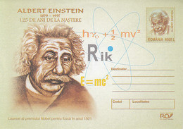 FAMOUS PEOPLE, ALBERT EINSTEIN, COVER STATIONERY, ENTIER POSTAL, 2004, ROMANIA - Albert Schweitzer