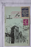 AK6  FRANCE  BELLE CARTE  15 AOUT RRR 1932 MEETING D AVIATION JOIGNY A  AUXERRE ++ ++VIGNETTES +++ AFFRANCH. INTERESSANT - 1960-.... Briefe & Dokumente