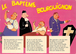 HUMOUR VIN BOISSON ALCOOL BÉBÉ CURÉ LE BAPTEME BOURGUIGNON -  DESSIN G JULLIN  Cpsm GF ( ͡♥ ͜ʖ ͡♥) ♥ - Humour