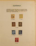 FORGERIES OF LATIN AMERICA 1850's-1930's INTERESTING REFERENCE COLLECTION In An Album, Includes Guatemala Various Surcha - Andere & Zonder Classificatie