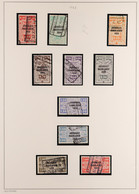 1928 - 1931 NEWSPAPER STAMPS Parcel Post Stamps Of 1923-27 Overprinted ''Journaux Dagbladen'' Beautifully Presented In H - Other & Unclassified