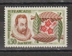 FRANCE- Flore - Tabac - Jean NICOT : 400 Ans De L'introduction Du Tabac - Nicotine - Drogue - Unused Stamps