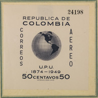 1952 UPU CONGRESS FOLDER For Presentation To Delegates At The UPU Congress In Brussels. Contains 1947-1951 Never Hinged  - Colombia