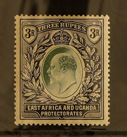 1904-07 3r Grey-green And Emerald Black, SG 28, Fine Mint. - Vide