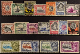 1935-37 KGV USED COLLECTION Presented On A Stock Card That Includes The 1935-37 KGV Pictorial Definitives Set (SG 110/23 - Vide