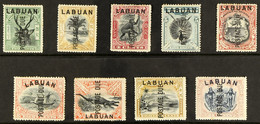 POSTAGE DUE 1901 Complete Set, SG D1/D9, Mint, Patchy Gum. A Scarce Set. (9 Stamps) - North Borneo (...-1963)