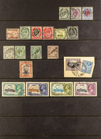 1903 - 1935 VERY FINE USED COLLECTION Of Very Fine Stamps With Cds PostmarksÂ presented On A Stock Card Includes 1903-04 - Malta (...-1964)