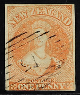 1857-63 1d Dull Orange No Wmk Imperf, SG 8, Fine Used 3 Clear Margins And One Just Touching. - Other & Unclassified