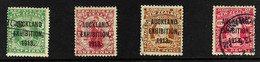 1913 Auckland Industrial Exhibition Complete Set, SG 412/15, Used, The 6d With A Short Perf At Right Otherwise Fine. (4  - Other & Unclassified