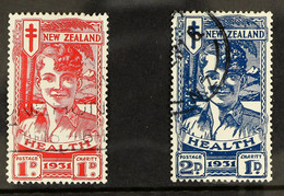 1931 Health 'Smiling Boy' Set, SG 546/547, Fine Used. (2) - Other & Unclassified