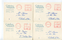 1962/63 8 Kaarten Van GALERIES ANSPACH SA Bruxelles 1 - Gefr.  2.00 FR - F653 - Commande Par Rayon - 1960-79