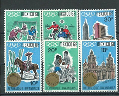 Rwanda  Timbres  Neufs  J.O. Mexico 68 - Verzamelingen