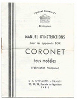 Manuel D'instructions - Box Coronet - 8 Pages - Materiale & Accessori