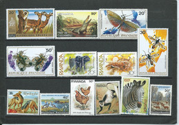 Rwanda  Lot De Timbres   Thème   Animaux - Collezioni