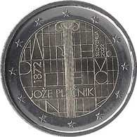 2022 SLOVÉNIE - 2 Euros Commémorative - 150 Ans De La Naissance De Jože Plečnik - Slovénie