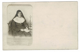 Oude Foto Old Photo 1910 Sister Nun NON KLOOSTERLINGE ZUSTER SOEUR RELIGIEUSE (In Zeer Goede Staat) - Kirchen Und Klöster