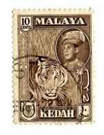 10459 Kedah 1959 Scott # 100 Used OFFERS WELCOME! - Kedah