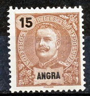 !										■■■■■ds■■ Angra 1897 AF#16 * King Carlos Mouchon 15 Réis Brown (x0051) - Angra