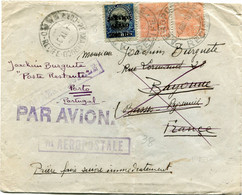 BRESIL LETTRE PAR AVION VIA AEROPOSTALE DEPART RECIFE 4 ABR 1931 POUR LA FRANCE PUIS REEXPEDIEE AU PORTUGAL - Luchtpost