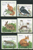 FINLAND 2004  Forest Mammals Singles Ex Block Used.  Michel  1709-14 - Gebruikt