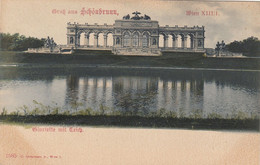 Gruss Aus WIEN (Wien XIII) - Schönbrunn, Gloriette Mit Teich, Karte Um 1900 - Château De Schönbrunn