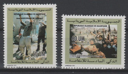 Mauritanie Mauretanien Mauritania 1993 Mi. 1006 - 1007 6ème Anniversaire De L'Intifada Palestine 2 Val. ** - Mauretanien (1960-...)