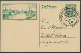 DT.REICH 1926, BILD-PK P 205/03 FRANKFURT SST CHARLOTTENBURG GANZSACHENSAMMLERV. - Lettres & Documents