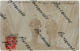 CLEFMONT - Très Belle Photo-carte - Paul Et Son Patron Aux Baraques Forêt De Clefmont - (16 AOUT 1908 ? ) - - Clefmont