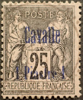 R2245/63 - 1893/1900 - COLONIES FRANCAISES - CAVALLE - N°6 Avec Cachet à Date Perlé - Usati