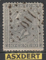 N° 17 Lp. 110  Enghien  Dent.14,5 X 14 - 1865-1866 Profile Left