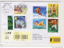 LUXEMBOURG - Envelope RECO, Diekirch --> Wien, Stamps: Sports ,  P & T - Lettres & Documents