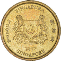 Monnaie, Singapour, 5 Cents, 2007 - Singapour