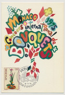 MONACO - 2 Cartes Maximum -  Concours International De Bouquets 1975 - Monaco-A - 12/11/1974 - Maximum Cards