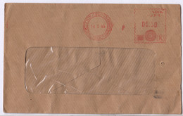 EMA L.C.C.M. Lakshmi Card Clothing Mfg Cover, Textile & Yarn Fabric Industry, Meter Franking, 1985, India Used - Usines & Industries
