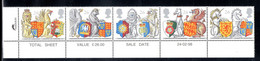 UK, GB, Great Britain, MNH, 1998, Michel 1734 - 1738, Coat Of Arms - Ungebraucht