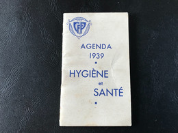 CFP - Agenda 1939 - Hygiene & Santé - Petit Format : 1921-40