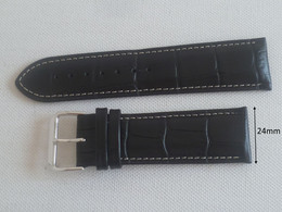 24 Mm Man Casual Pin Buckle Wrist Watch Leather Strap Band (#83) - Montres Gousset