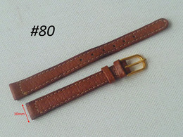 2 Pcs. Leather Lady Art Deco Wrist Watch Strap (#80) Vintage - Montres Gousset