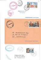 3 Correspondances Philatéliques ....seuls Sur Lettre N° 1657/1679/1671. Avec CACHET DE VAGUEMESTRE........à Voir.... - Covers & Documents