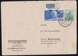 Bund 1949 - Mi.Nr. 119 - Gestempelt Used Brief Letter Mit Zusatzfrankatur - Cartas