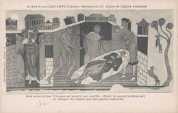 Delcampe - 86 SAINT-SAVIN-SUR-GARTEMPE EGLISE ABBATIALE PEINTURE DU XIIe SIECLE - Saint Savin